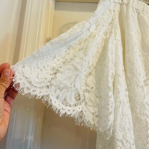 Mustard Seed Bohemian Off-Shoulder Lace Top - Picture 3 of 4